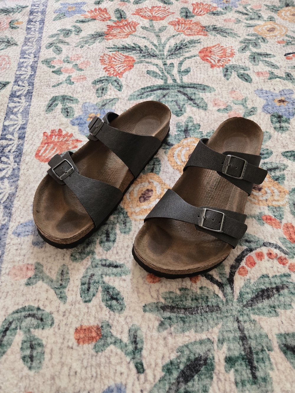 Birkenstock Two-Strap Sydney Style Grey Sandals
